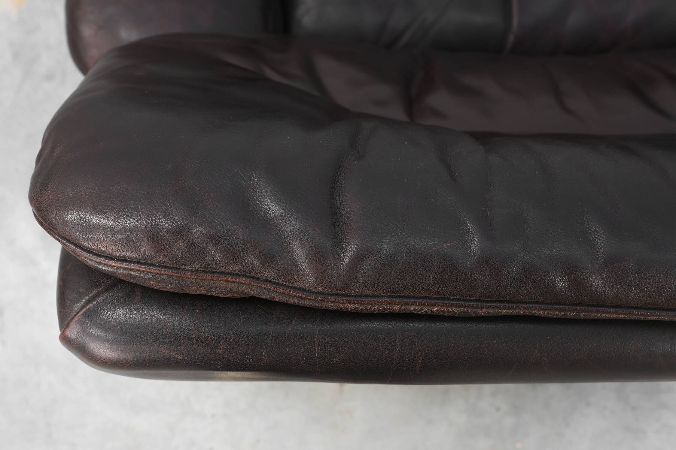 Mid-century De Sede DS‑66 brown leather Relax Chair, Switzerland 1960s