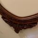 Wooden oval frame