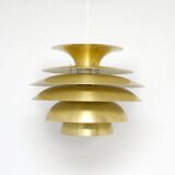 Golden vintage lamp, Denmark 1970s