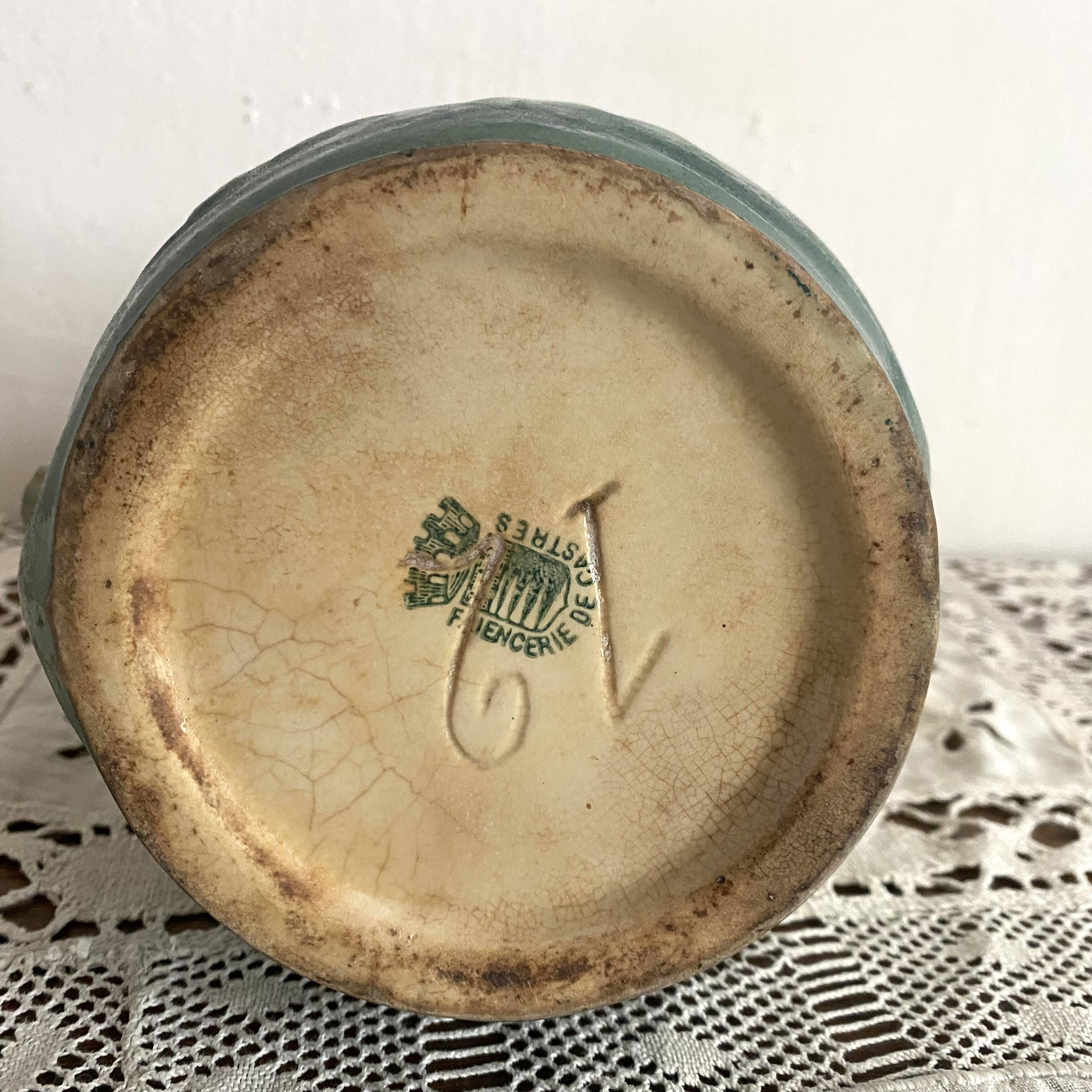 Castres earthenware slip pitcher, late 19th century