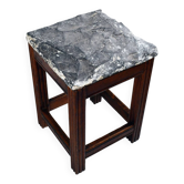 Tabouret vintage en pierre et bois x 1