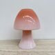 Peil & Putzer pink glass mushroom table lamp, 1970s