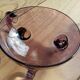 Rare amethyst blown glass cream service tripod - 13 pieces - Condition