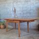1950s dining table with sliding extensions