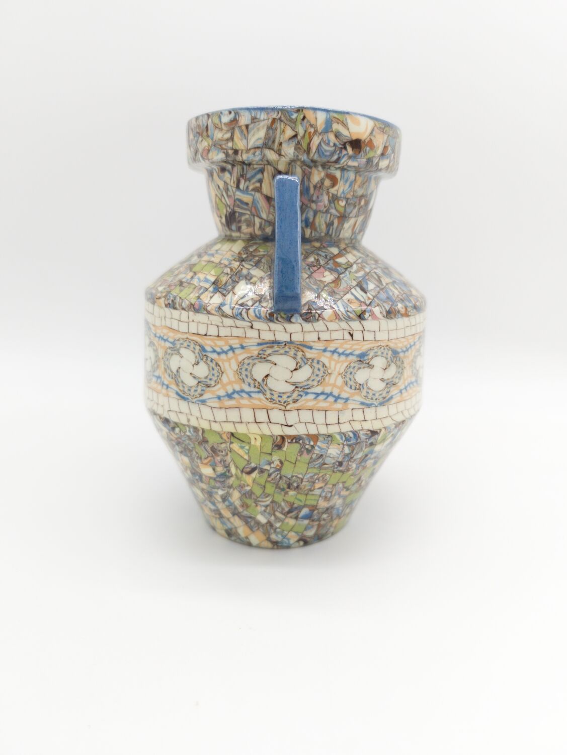 Gerbino vallauris art deco vase with propellers