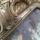 Large Louis Philippe mirror with antique mercury pediment, height 107cm, vintage