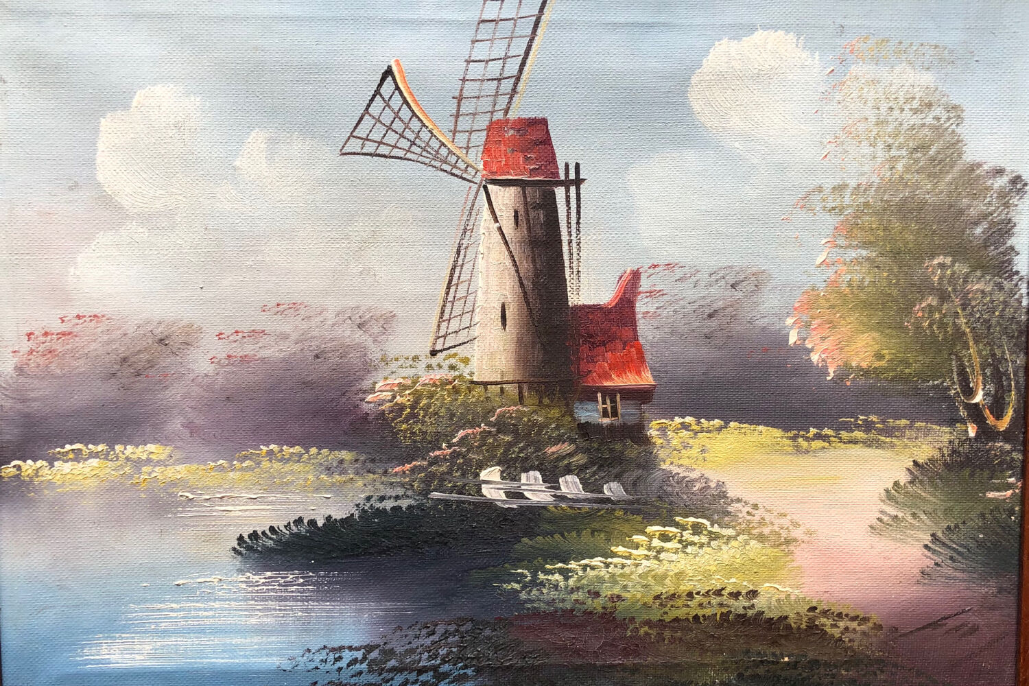 Netherlands mill painting