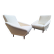 Distex Model Armchairs in White Boucle by Gio Ponti for Manifattura Artigianale Italiana, 1990s, Set of 2