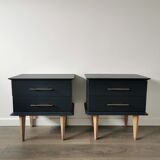 Vintage bedside table pair