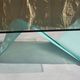 Table "sail" in curved glass by Dietmar Joester