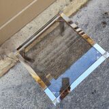 Table basse chromé vintage 1970