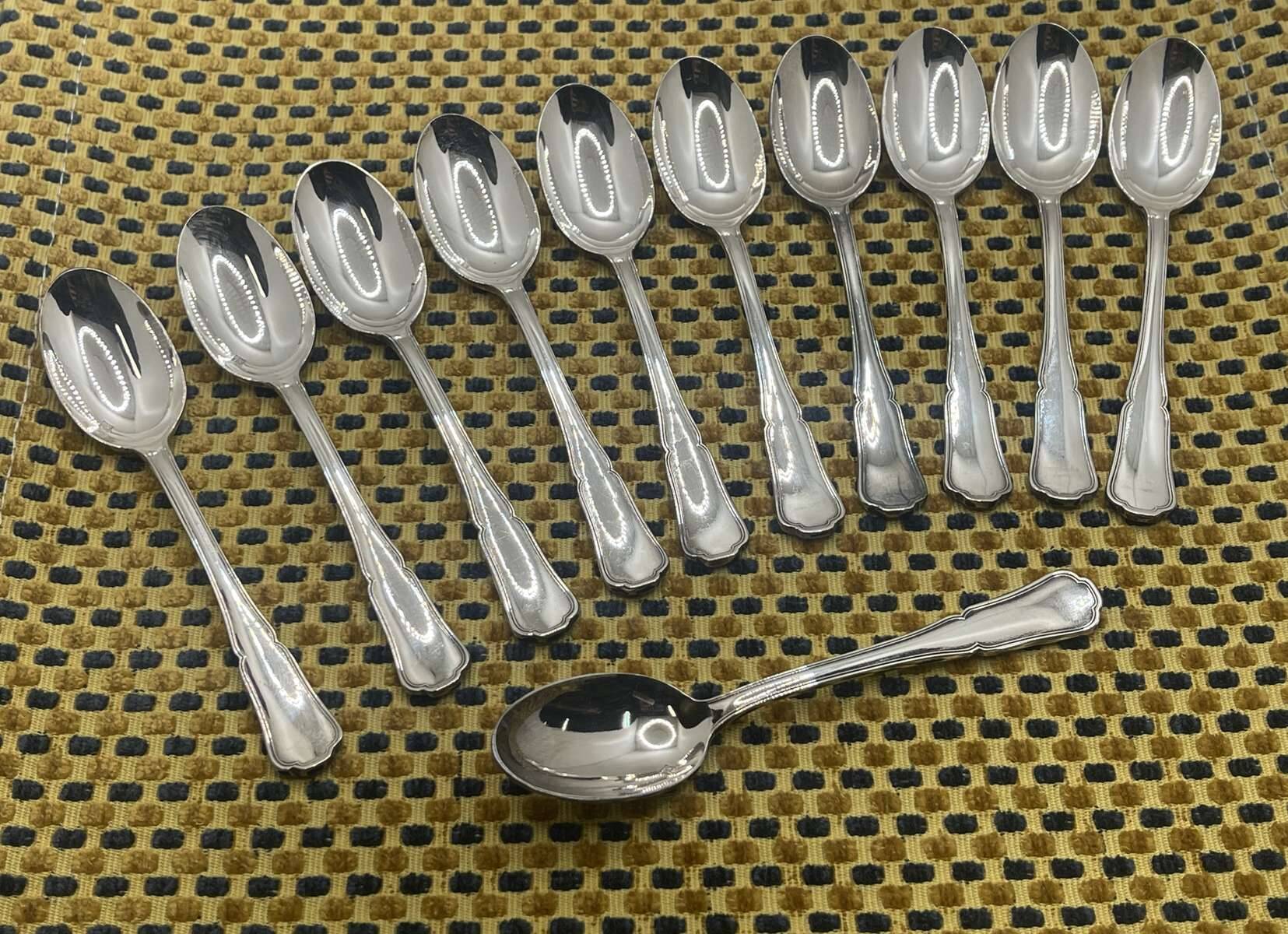 Set of 11 BOULENGER silver-plated metal teaspoons