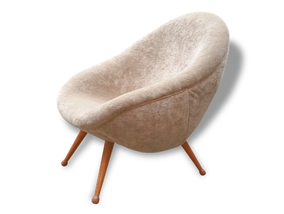 Fauteuil oeuf egg année 50