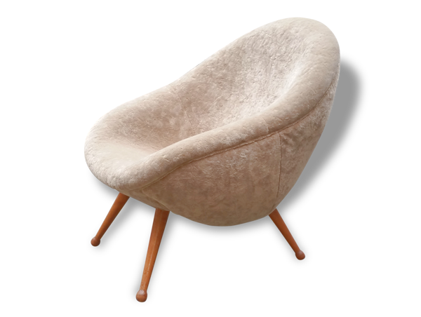 Fauteuil oeuf egg année 50