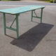 Green brewery folding table