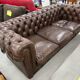 3-seater sofa in Chesterfield leather