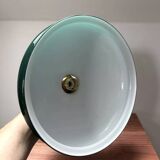 Tilting wall light in green opaline and ceramic
