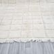 Large handmade traditional Berber rug in natural wool size 3/4.