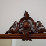 Victorian mahogany overmantel mirror - 75x121cm