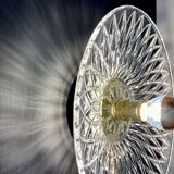 Vintage lampshade in chiseled glass