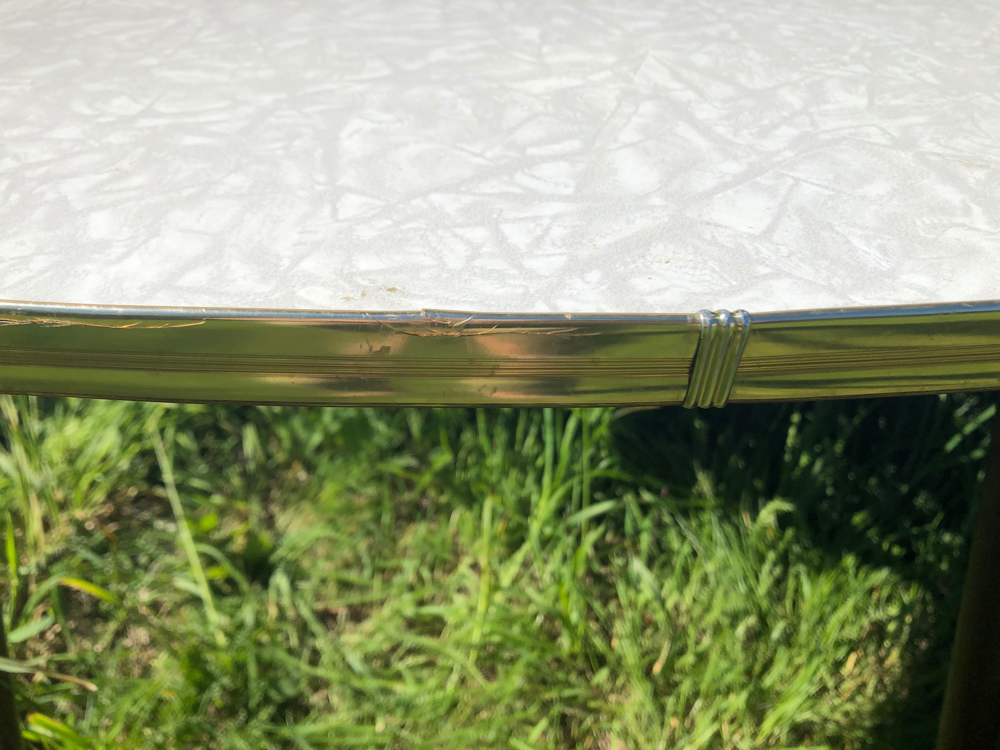 Tripod table end of sofa formica vintage 60s