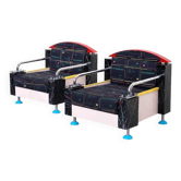 Pair of Memphis lounge chairs