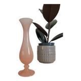 Small pink opaline vase
