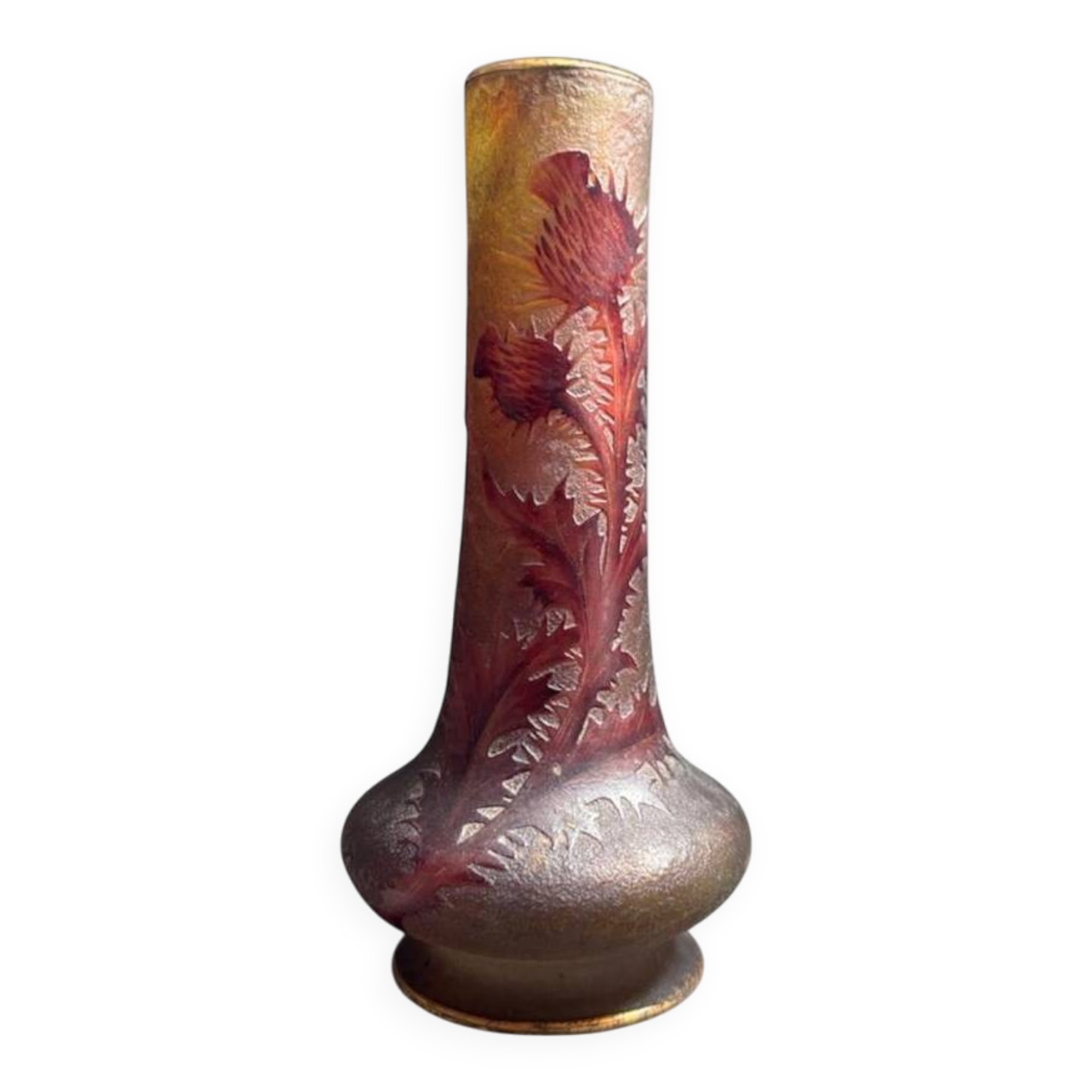 Thistle soliflore vase - Daum Nancy 20th century