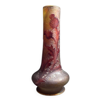 Thistle soliflore vase - Daum Nancy 20th century