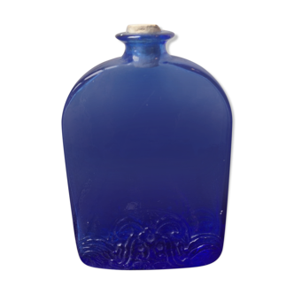 Flask- cobalt blue- vintage