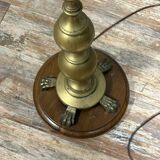 Gilded bronze candlestick mounted as a lamp (electrified to standards)