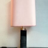 Table lamp, in lacquered wood and brass by Jean Claude Mahey 1970