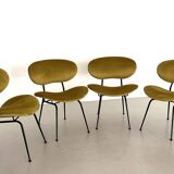 Italian Reupholstered Lounge Chairs, Set of 4pcs.