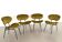 Italian Reupholstered Lounge Chairs, Set of 4pcs.