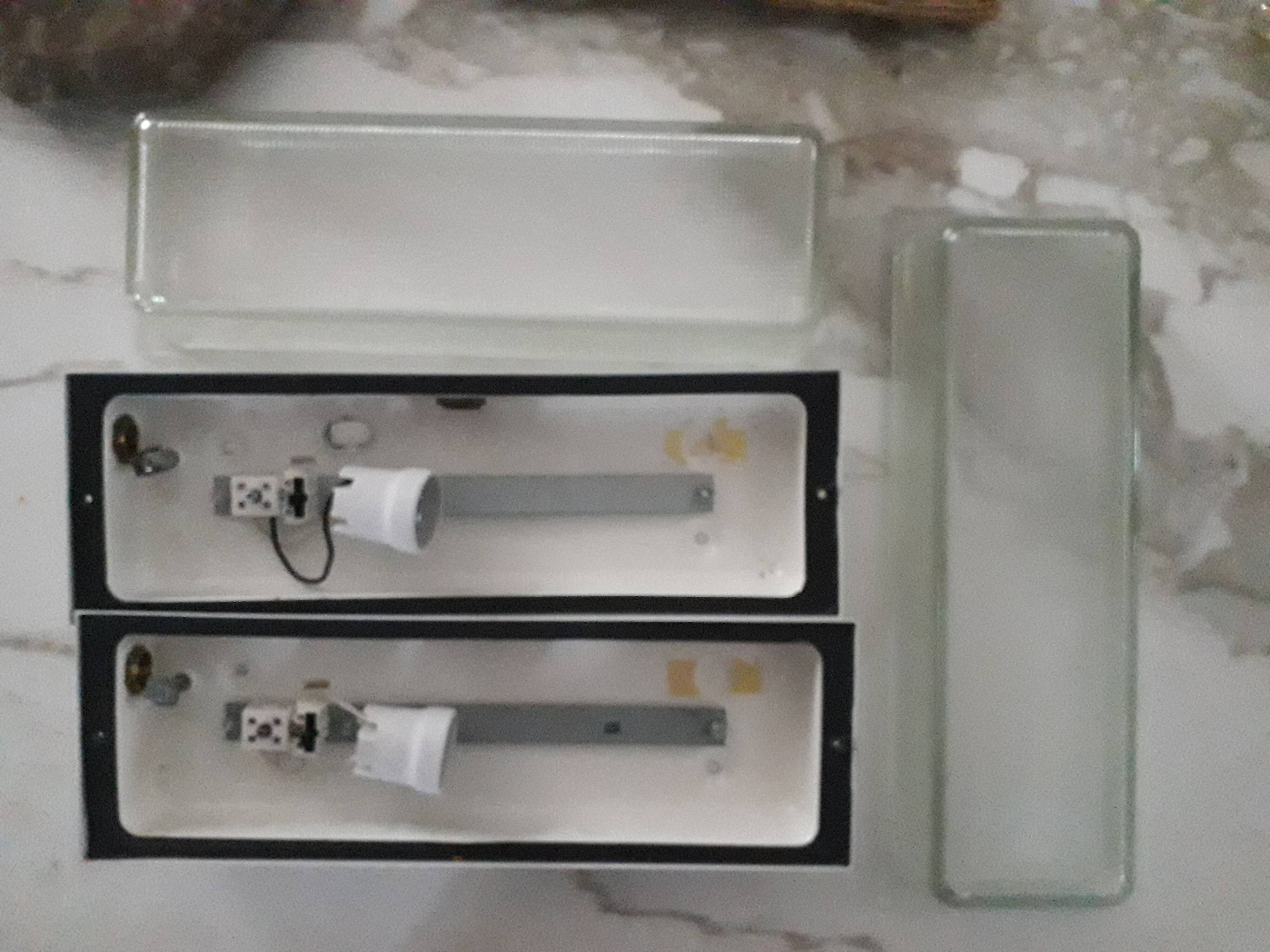 Pair of industrial sconces