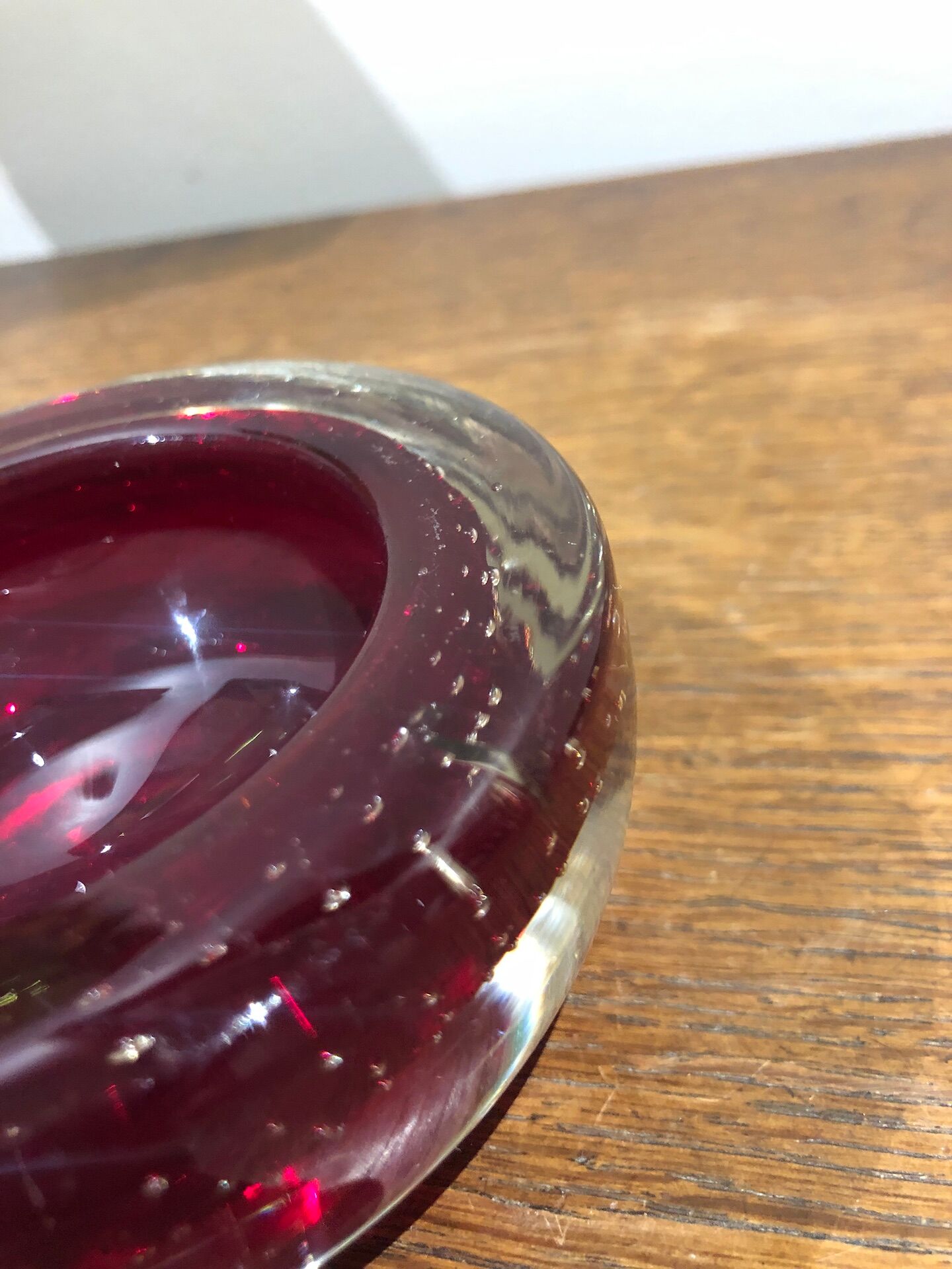 Italian bubble glass pocket tray