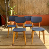 Blue bistro style chair