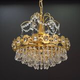 Lustre en laiton, design danois, années 1970, production : Danemark