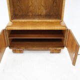 1930s Exclusive Curved Art Deco Bookcase, Czechoslovakia