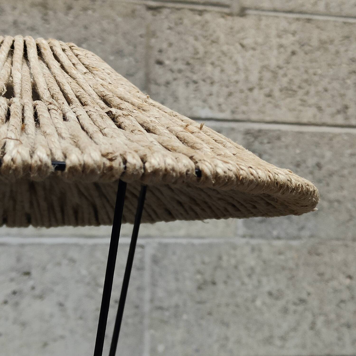 Metal and rope lamp 1960