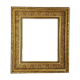 Old frame around 1850 wood - stucco, beaded interior edges, 52x48 hardwood 38x32 cm SB