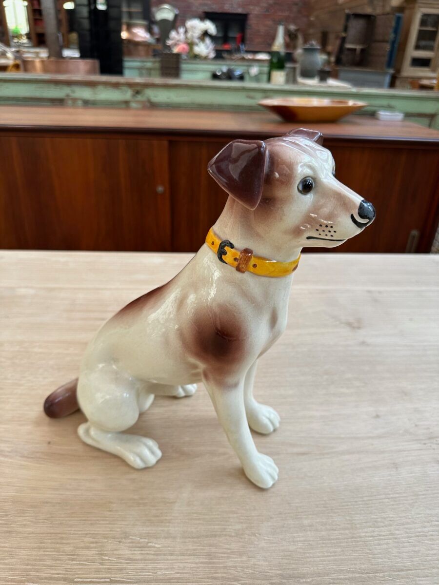 Series of ceramic dogs from Desvres