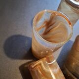 Set of 4 hand-blown glasses