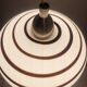 Zebra suspension, globe, Églo lights, vintage 1980s, 90s.