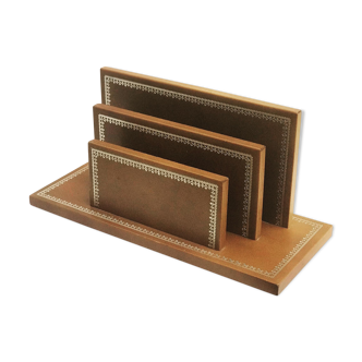 Leather letter holder