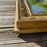 Beveled gold mirror