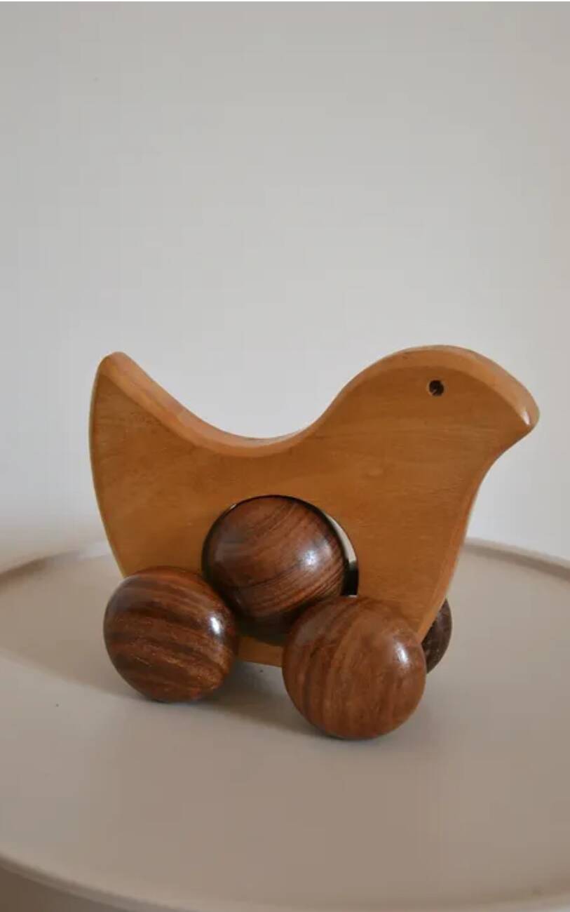 Vintage Scandinavian wooden toy