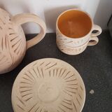 Terracotta tea set
