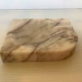 Asymmetrical marble ashtray emptier