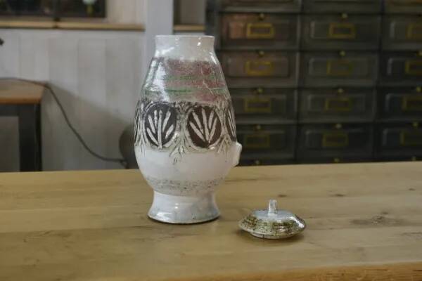 Grand vase en céramique brutaliste attribué à Albert Thiry 1950’s